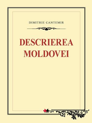 cover image of Descrierea Moldovei